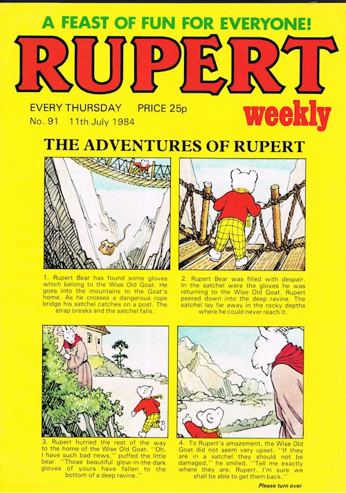 Image for Rupert Weekly No.91 (11th July 1984)