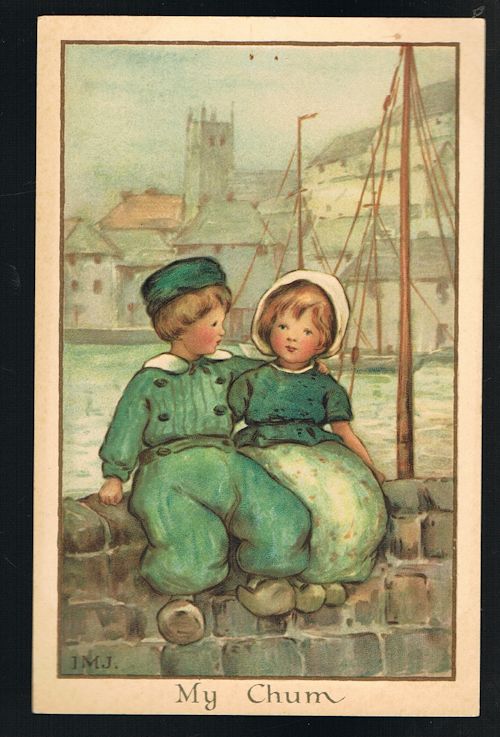 Image for My Chum Dutch Children Postcard