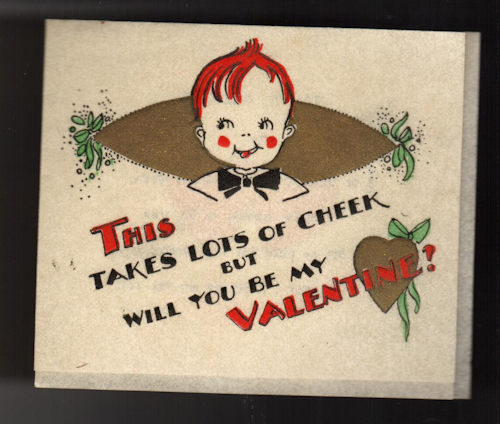 This Takes Lots of Cheek Valentine's Greetings Card