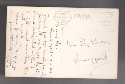 Piping Music Floating on the Blueness in the Wood Postcard