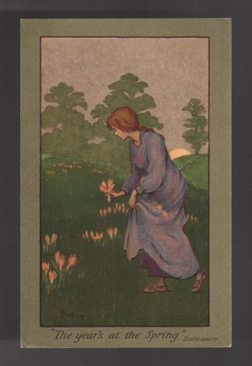 The Year's at the Spring Postcard