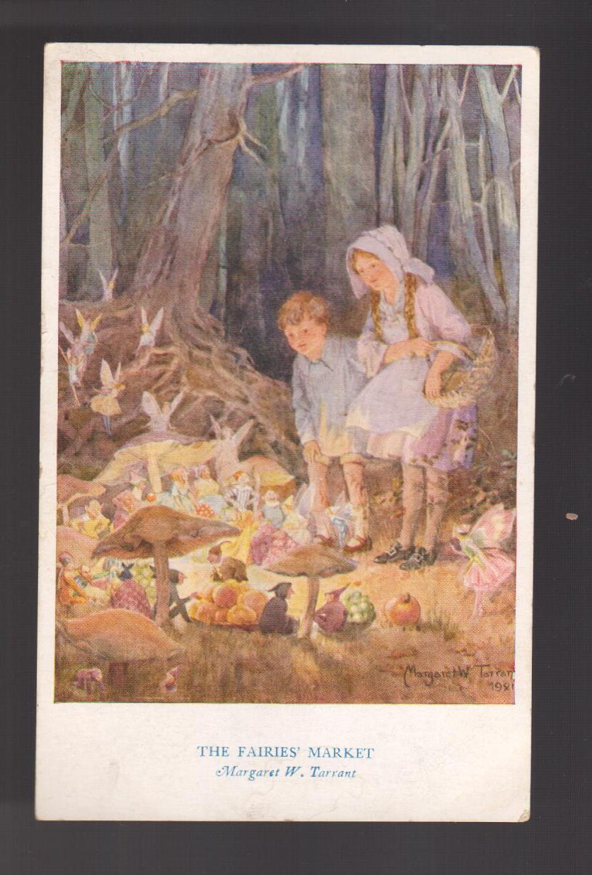 The Fairies' Market Postcard - Fairy Hours Series