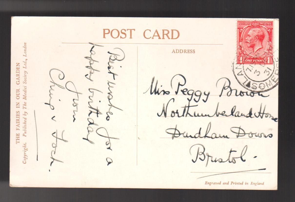 The Snapdragon Fairies Postcard - The Fairies in Our Garden Series