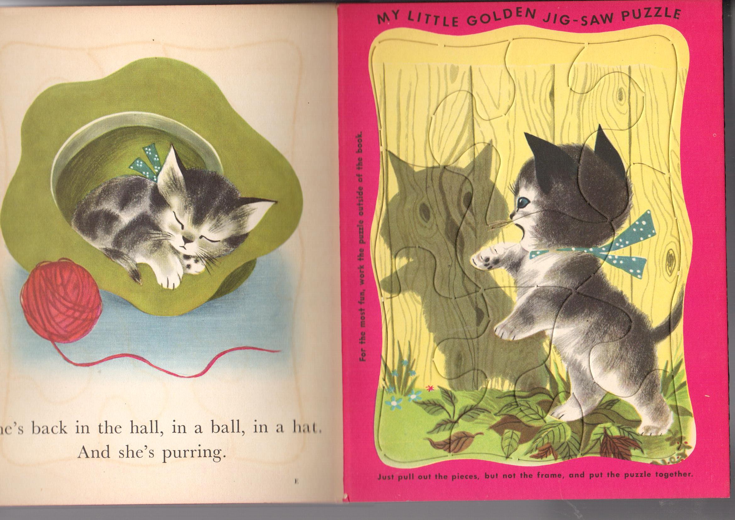 Katie the Kitten : A Little Golden Book Plus a Real Jig-Saw Puzzle