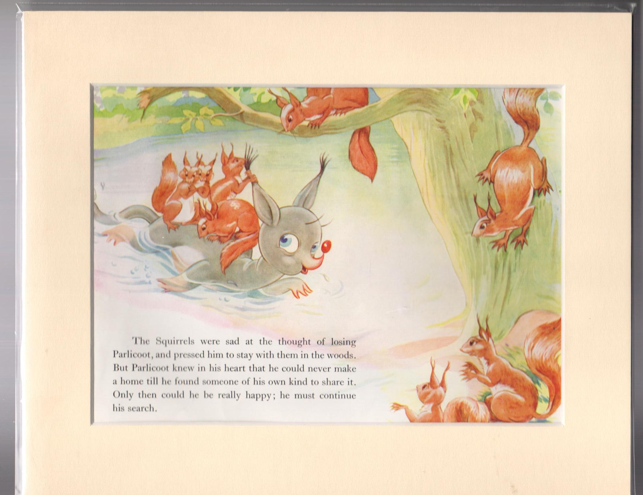 Parlicoot and How He Sets Out to Find a Playmate - Squirrels (Mounted Illustration)
