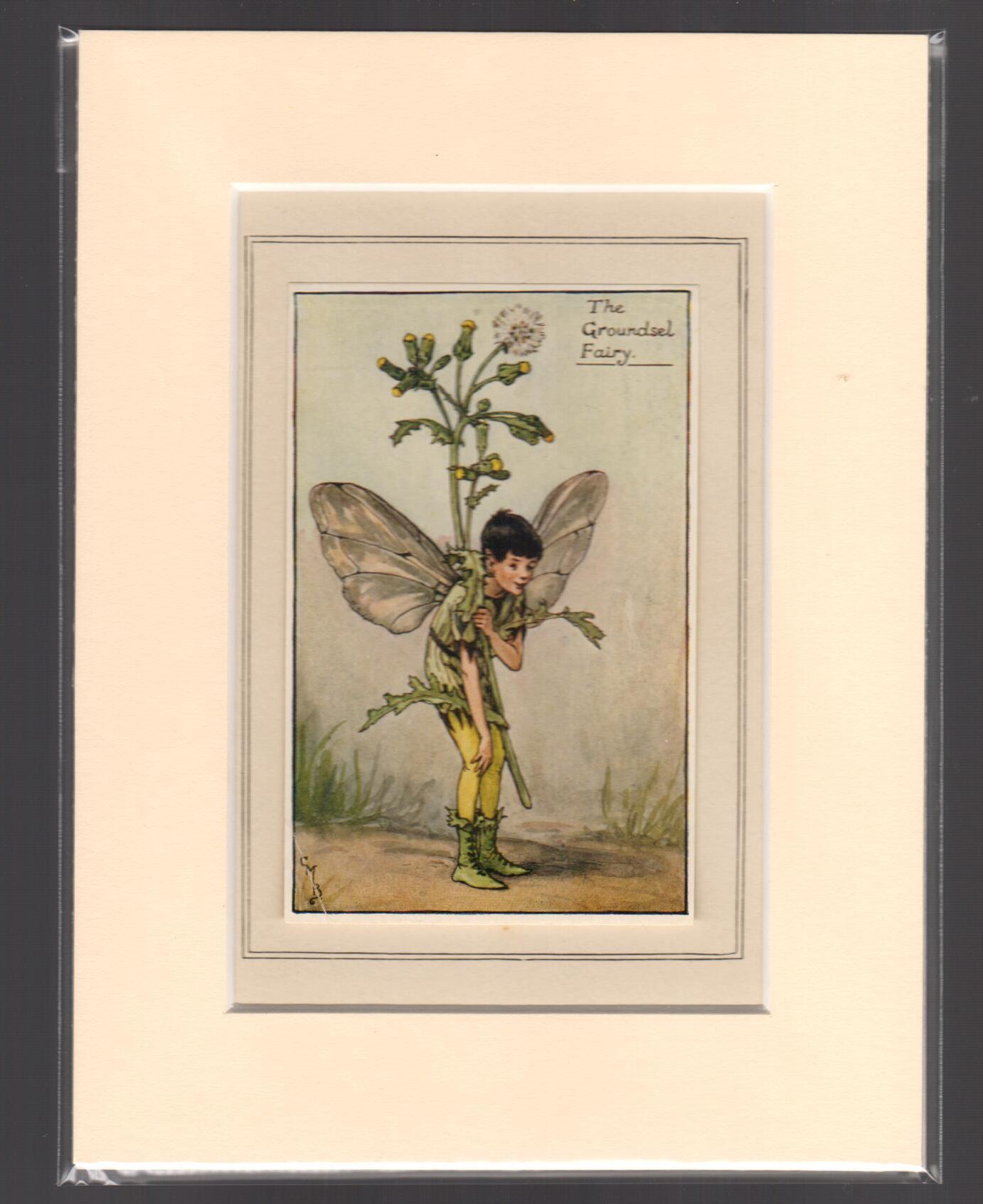 The Groundsel Fairy (Mounted Print from Spring Songs with Music)