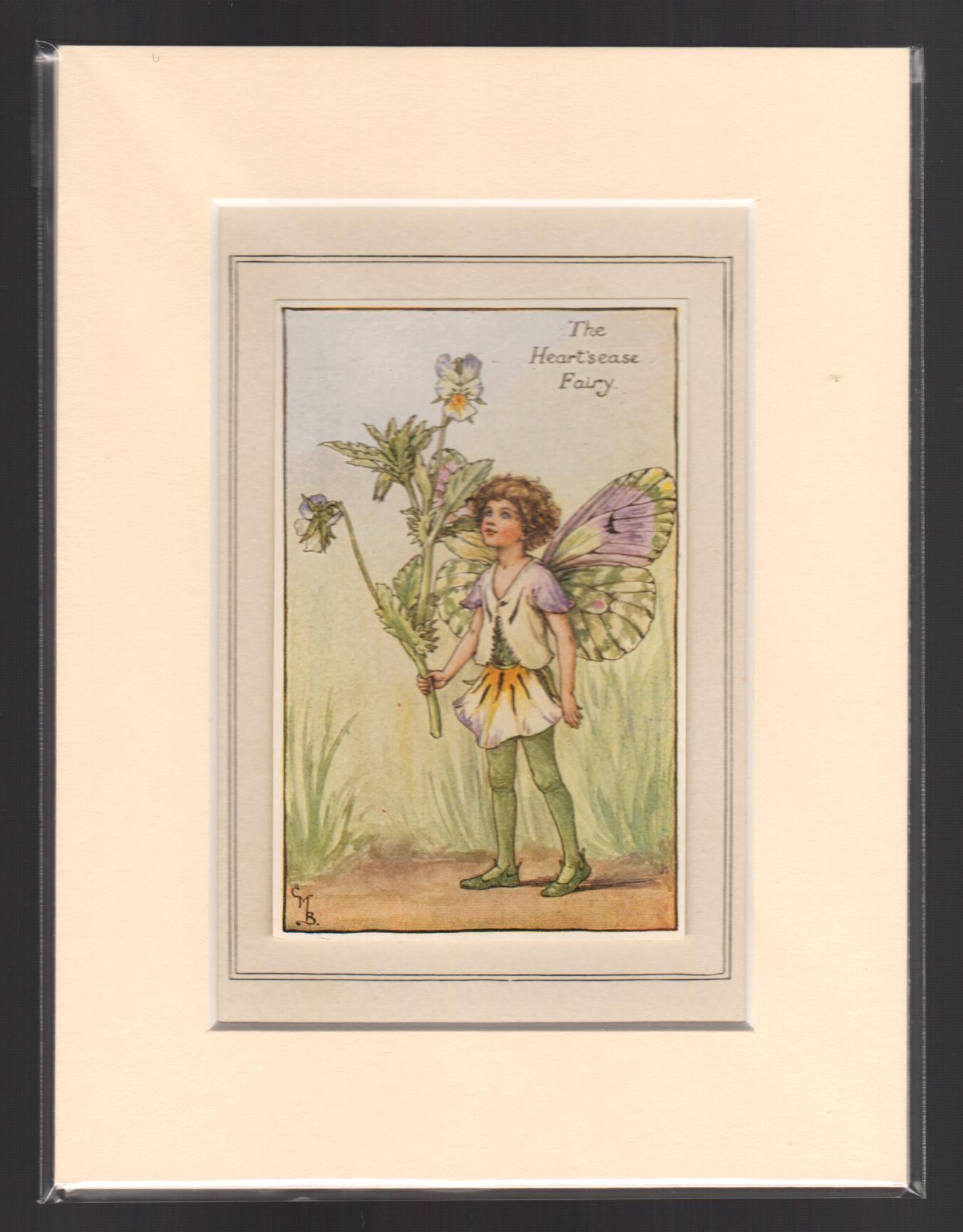 The Heart's Ease Fairy (Mounted Print from Spring Songs with Music)