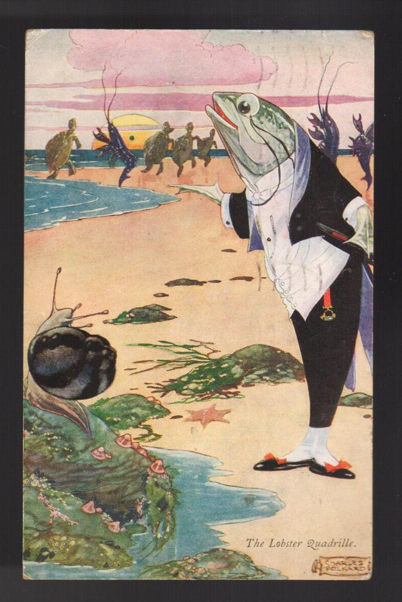 The Lobster Quadrille Postcard