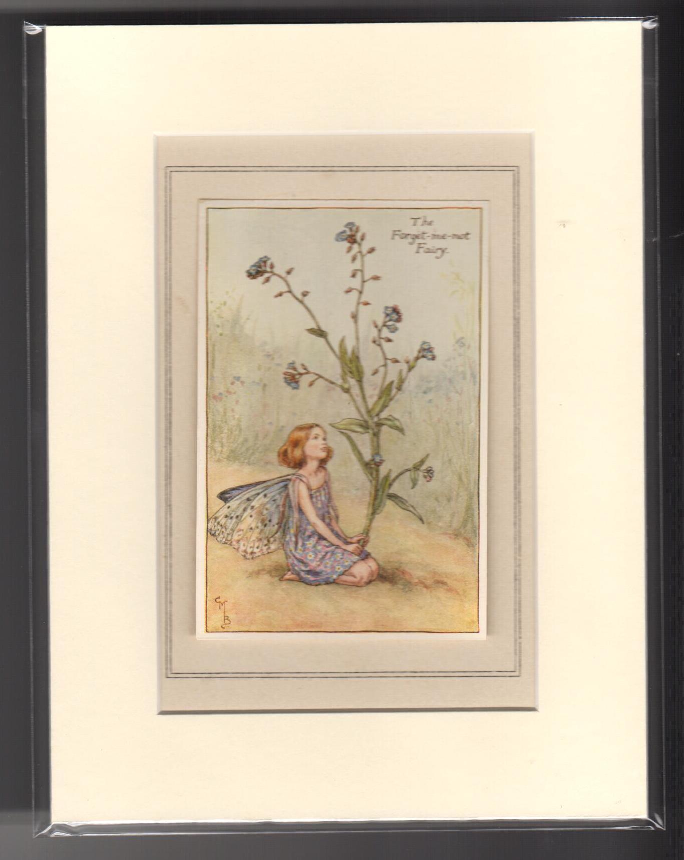 The Forget-Me-Not Fairy (Mounted Print from Summer Songs with Music)